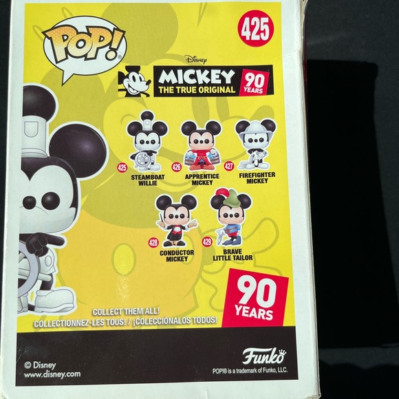 Pop Vinyl 425 Steamboat Willie Micky Mouse - Picture 2 of 2